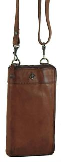 Umhängetäschchen Smartphonebag Harbour2nd Lina Cut Outs Anker Cognac Geldbörse