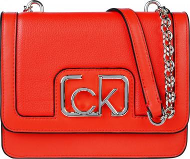 Umhängetasche Calvin Klein Flap Shoulder Bag Vibrant Coral