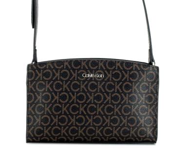 Umhängetasche Logoprint CK Code Crossbody Brown Mono dunkelbraun