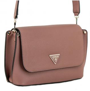 Umhängetasche mit Überschlag altrosa Rosewood Guess Meridian Flap