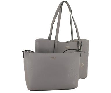 Wendetasche mit Pochette Guess Brenton Reversible Tote Dark Taupe