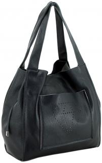 außergewöhnlicher Shopper mit Stanzmuster Caleidos Black Etui