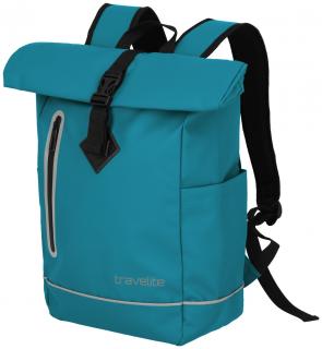 beschichteter Outdoorrucksack Harbor Blue Travelite Basics Roll-Up
