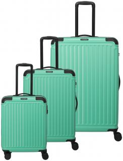 dreiteiliges Kofferset Travelite Cruise Light Aqua L/M/S Türkis 