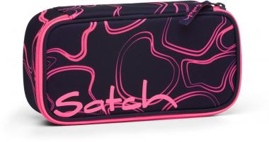 dunkelblau neonpink Pencil Box Pink Supreme neonpinkes Wellenmuster Satch