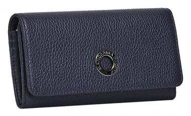 dunkelblaue Überschagbörse Mandarina Duck Mellow Leather Dress Blue