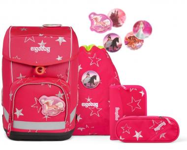 ergobag Ranzenset cubo CinBärella pink Prinzessin Sterne