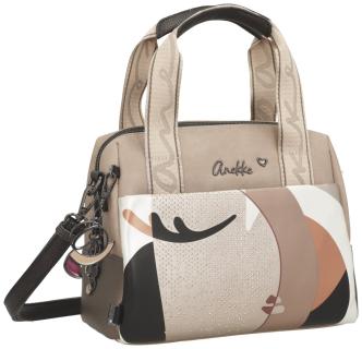 extravagante Kurzgrifftasche Strassdekor Anekke Muse Eikon Metallic