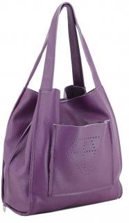 geräumige Shoppertasche Stanzmuster Caleidos Violet variabel