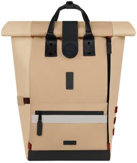 geräumiger Outdoorrucksack Cabaia Explorer Large beige Cap Breton beschichtet Karabiner 