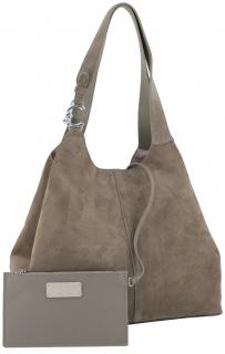 geräumiger Veloursshopper Coccinelle C-Easy Suede Large Warm Taupe