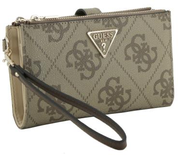gräumige Geldbörse mit Handyfach Latte Logo Guess Laurel II
