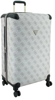 großer Reisekoffer Guess Berta Travel Wheeler L 77cm Dark Taupe Logo