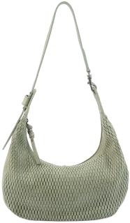 hellgrüne FREDsBRUDER Schultertasche Soft Cut Leaf Leder