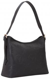 klassisch schwarze Damentasche Mario Valentino Prägung Nero