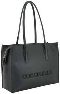 klassisch schwarze Shoppertasche Coccinelle Myrtha Noire