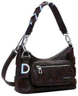 kleine Damentasche Desigual Medellin Mini chocolate Stencil Flower