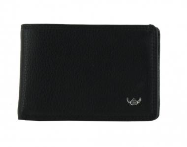 kleine Geldtasche Golden Head black Polo RFID Rind-Nappaleder