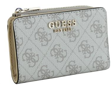 kleine Klappbörse Logoprint Guess Laurel II Dark Taupe