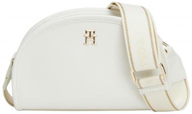 kleine Tommy Hilfiger Half Moon Crossovertasche Monotype Ecru