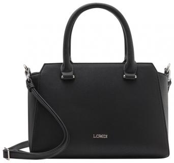 kompakte Henkeltasche L.Credi klassisch schwarz Otila vegan