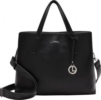 kompakte Kurzgrifftasche Milena schwarz L.Credi 