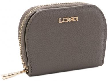 mittelgroße Damen Geldbörse L.Credi Perla Dark Taupe vegan