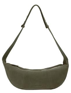 olivgrüne Hobotasche Veloursleder Les Visionnaires Zoe Icon Cozy