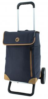 praktischer Transportroller mit Einkaufstasche Weda Blau Andersen Alu Star Shopper