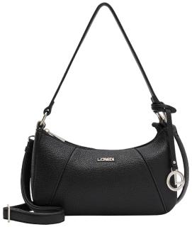 schmale Crossovertasche L.Credi Michaela schwarz klassisch
