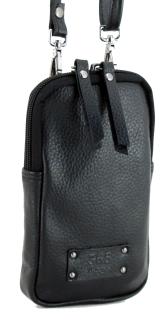 schwarze Handytasche Valencia Leder 365 d.a.y.s 
