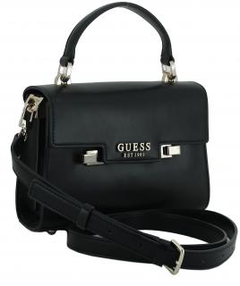 schwarze Überschlagtasche Guess Eco Aldith Mini 