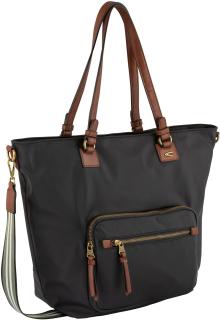 sportive Nylon Damentasche Black Bari Camel Active