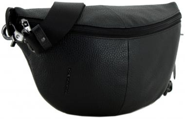 trendige Bum Bag Mandarina Duck Mellow Leather Nero schwarz