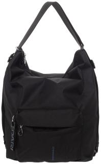 variable Schultertasche Rucksack Hobo schwarz MD20 Mandarina Duck