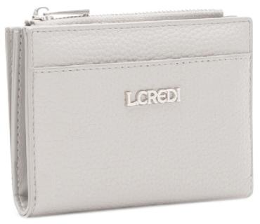 veganes Portemonnaie L.Credi hellgrau klappbar Perla