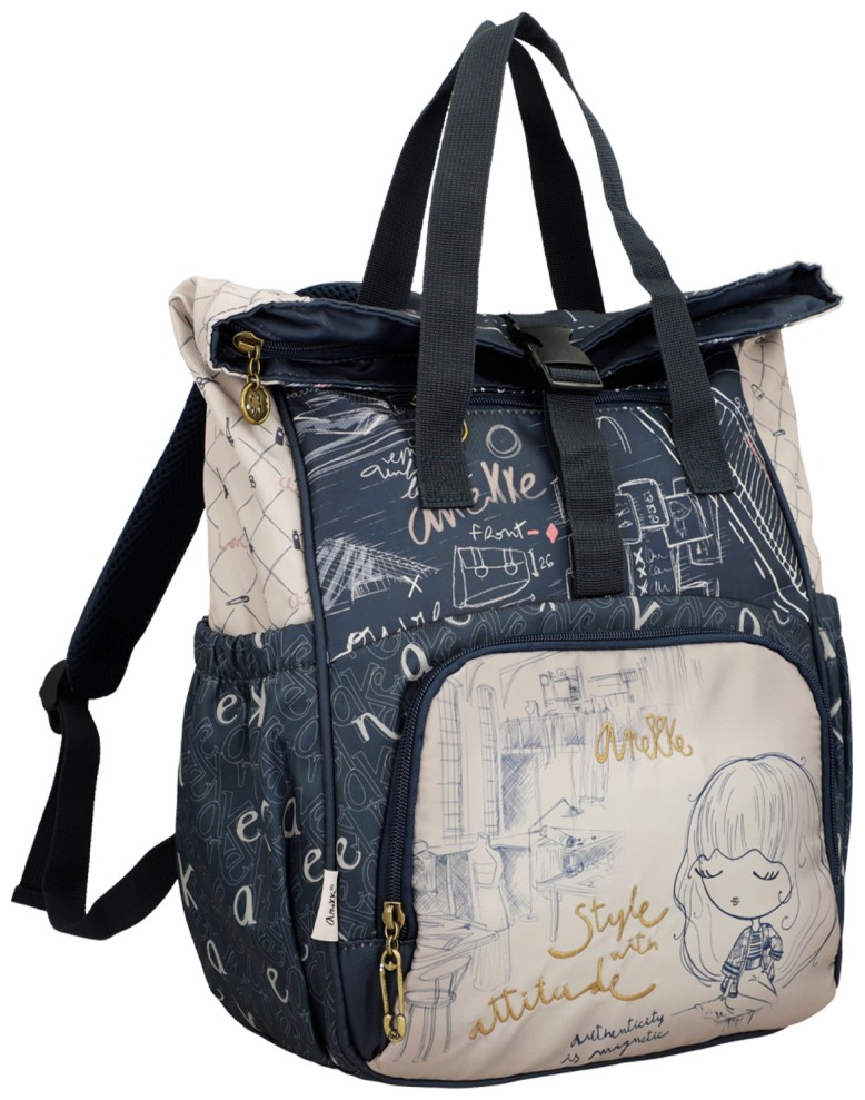 Anekke Textilrucksack Nylon Mademoiselle Travel Viaje Alloverprint
