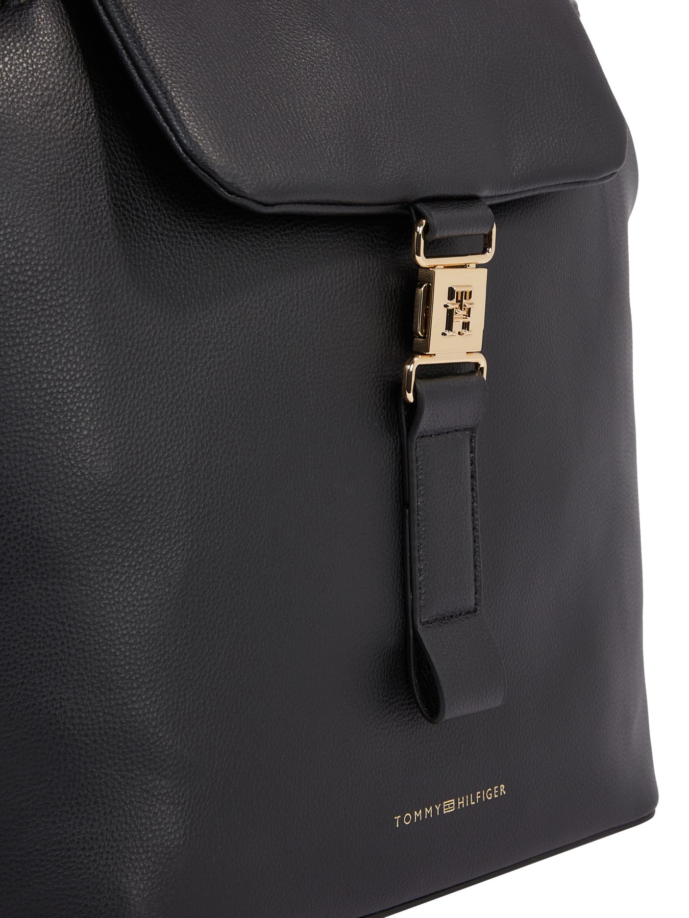 Leather backpack tommy hilfiger sale