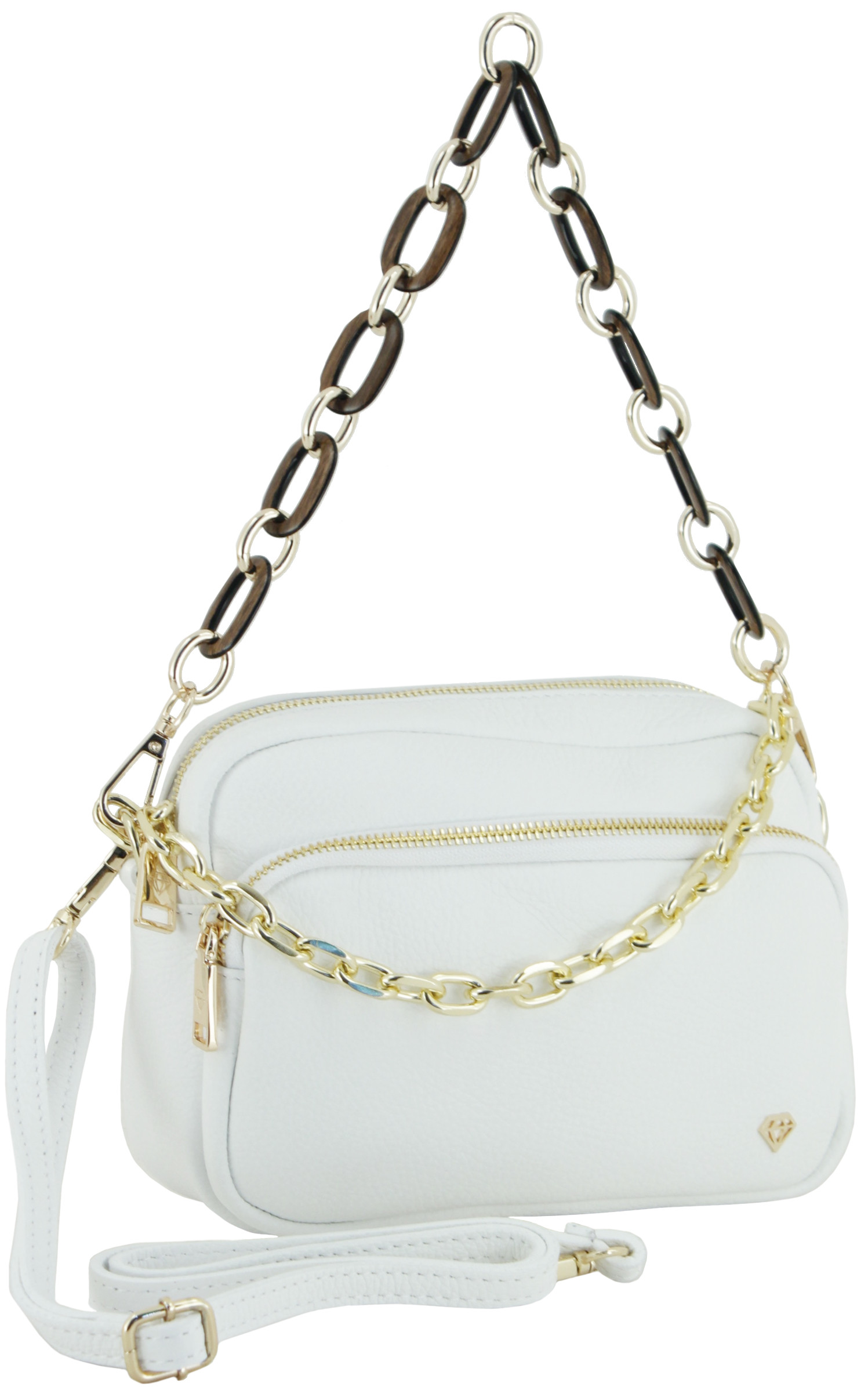 CRGANGZY Muschel Clutch Geldbörse - Acryl Abendtasche Mit Kette