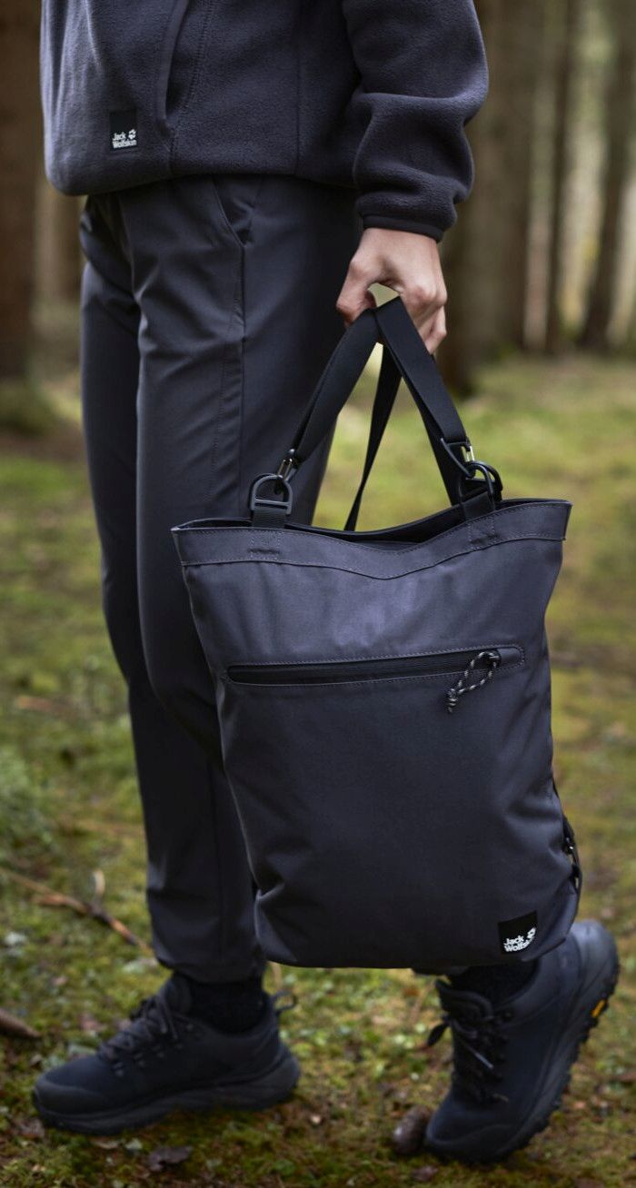 Casual Look 2in1 Freizeittasche Jack Wolfskin 365 Tote Bag Cookie Safari Braun