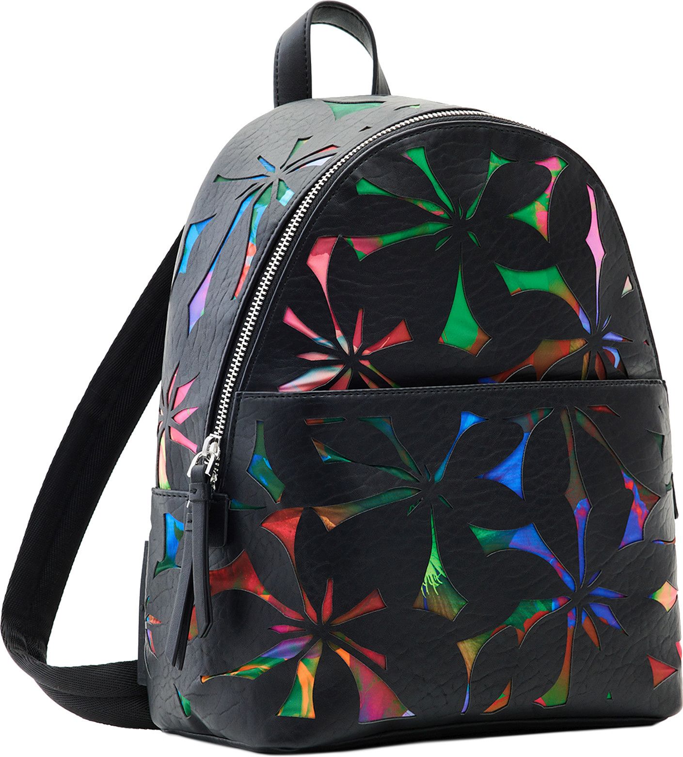 Esdemarca Rucksack Schwarz Mit Blumen Desigual Rucksack Schwarz