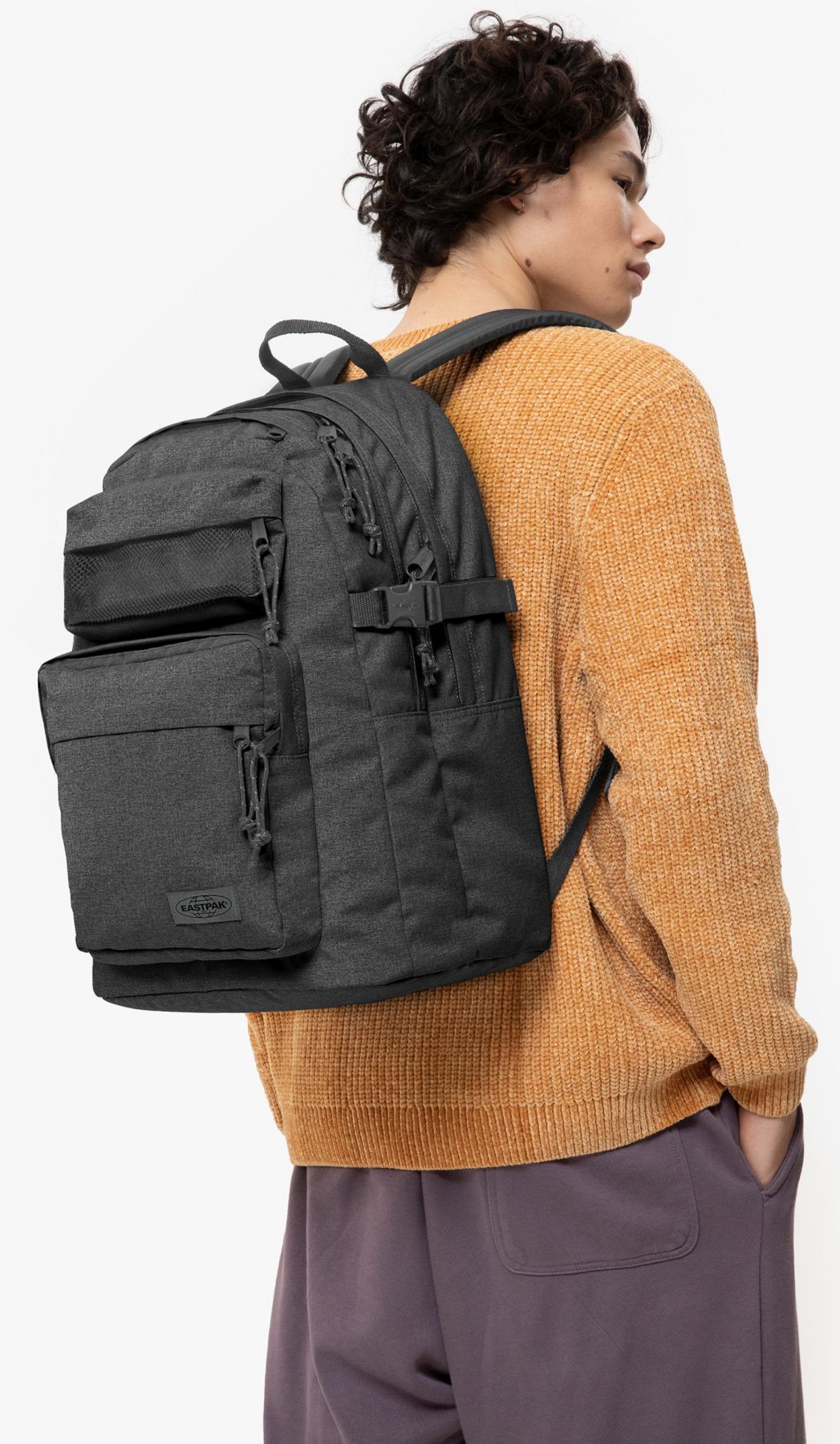 Eastpak Alltagrucksack Double Pro Black Denim 16Zoll Fach