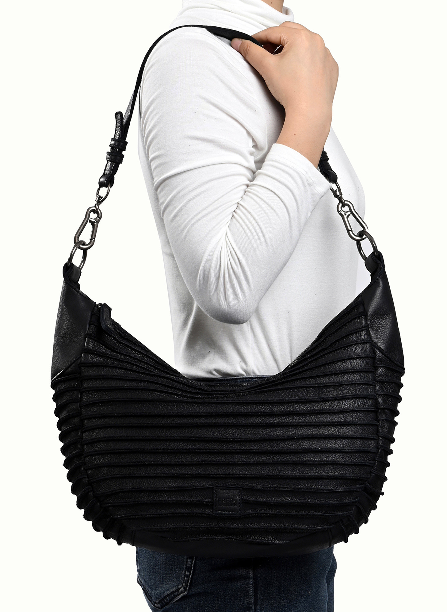 Handtasche Fredsbruder Clutch Schwarz Fredsbruder Schultertasche