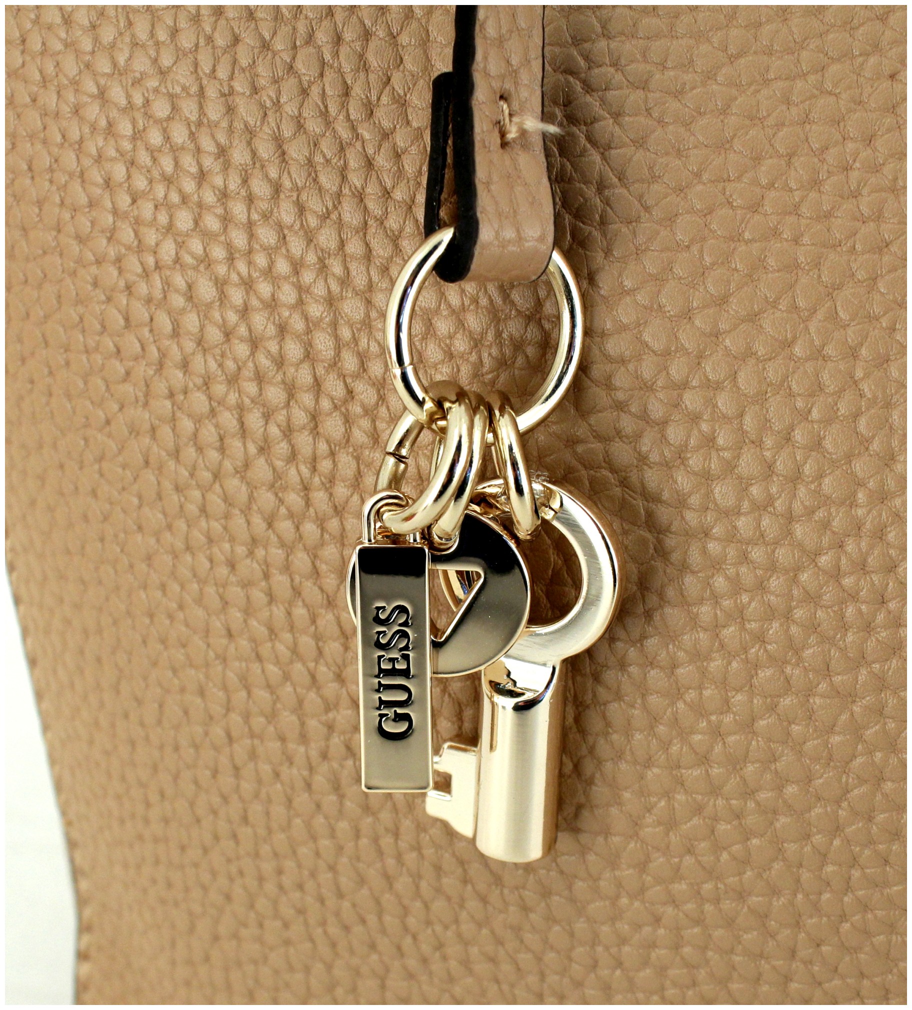 Shopper Guess Tasche Beige Gold Guess Tote Bag Guess Tasche