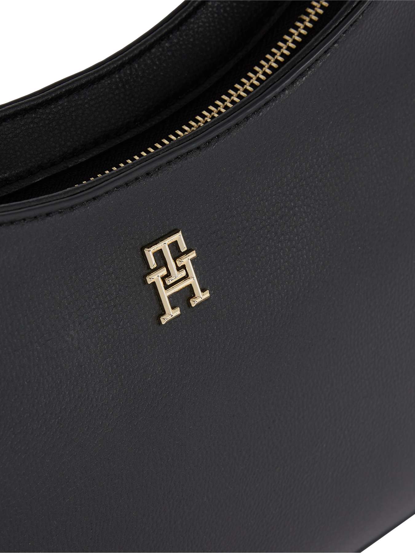 Crest Leather Tommy Hilfiger Ledertasche Schwarz Tommy Hilfiger