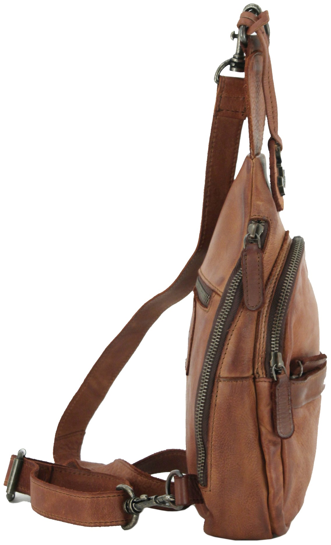 Crossbody Bag Schulter Rucksack Herren Leder Herren Echtleder