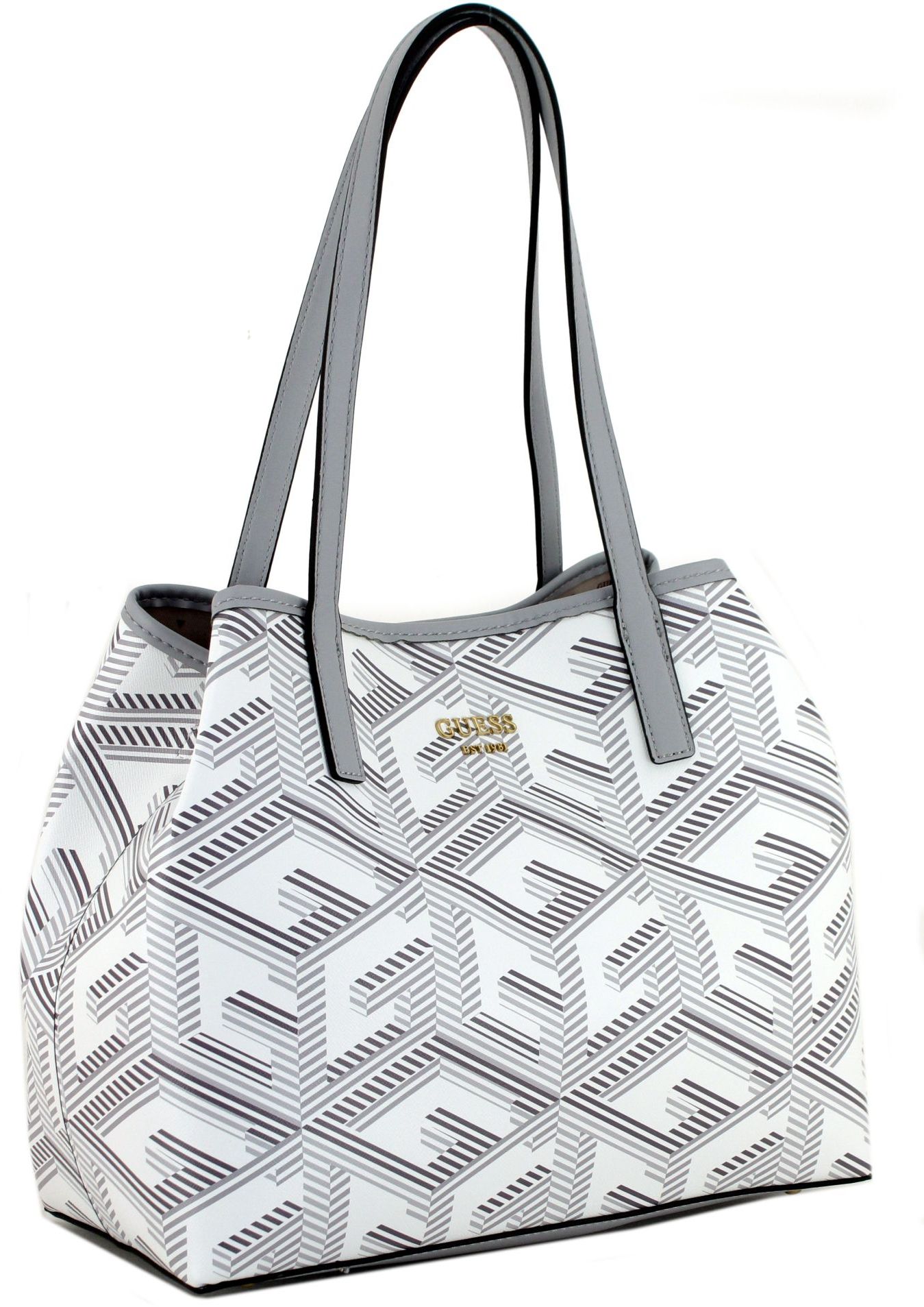 Guess Vikky Guess Handtasche Grau Guess Tasche Weiss Schwarz