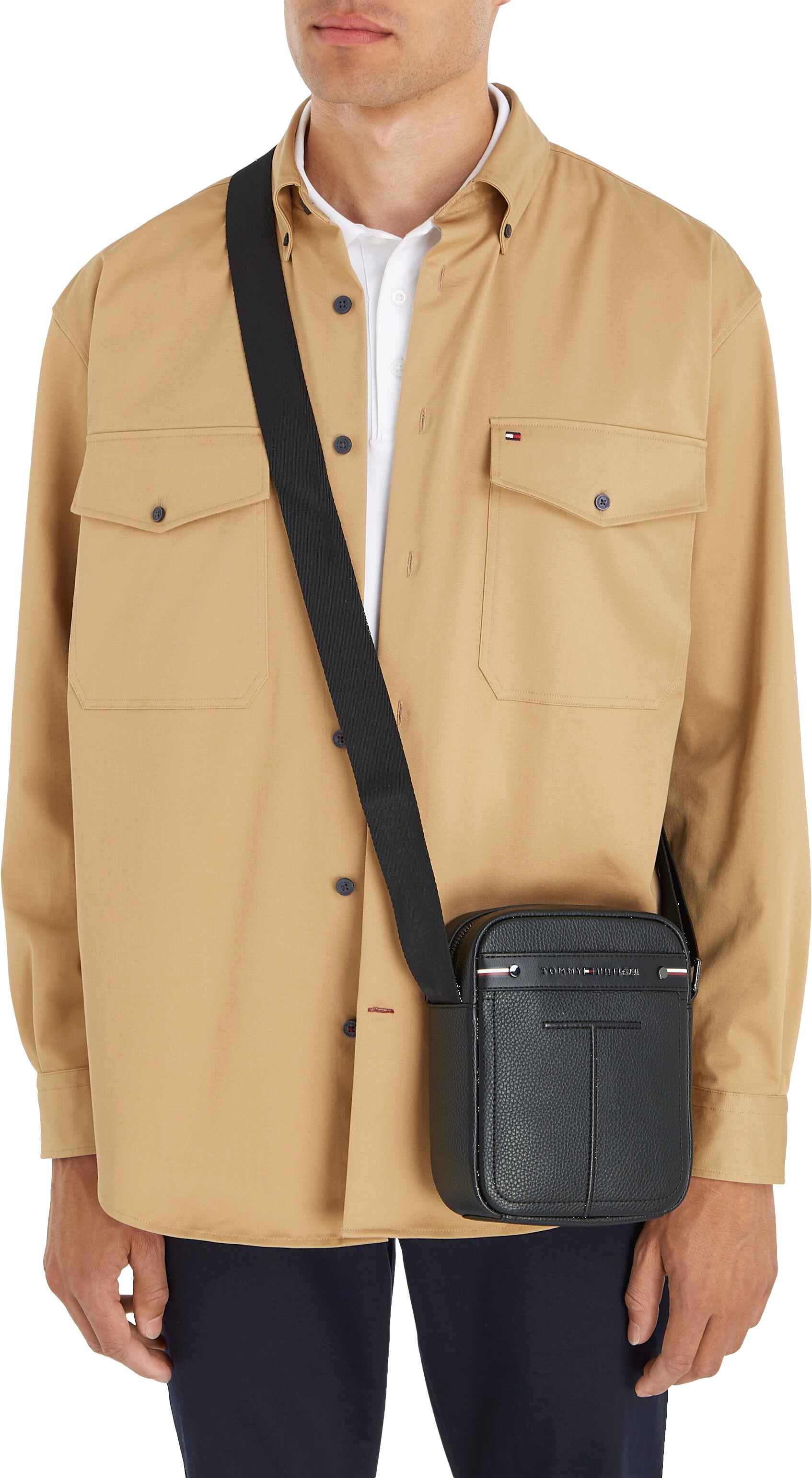 Herrentasche Tommy Hilfiger Central Mini Reporter Schwarz 