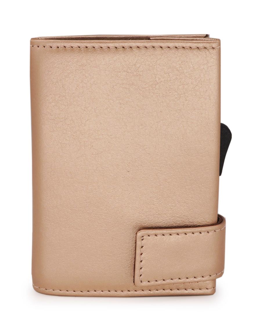 Kartenetui Geldbeutel rosé metallic SecWal RFID-Schutz