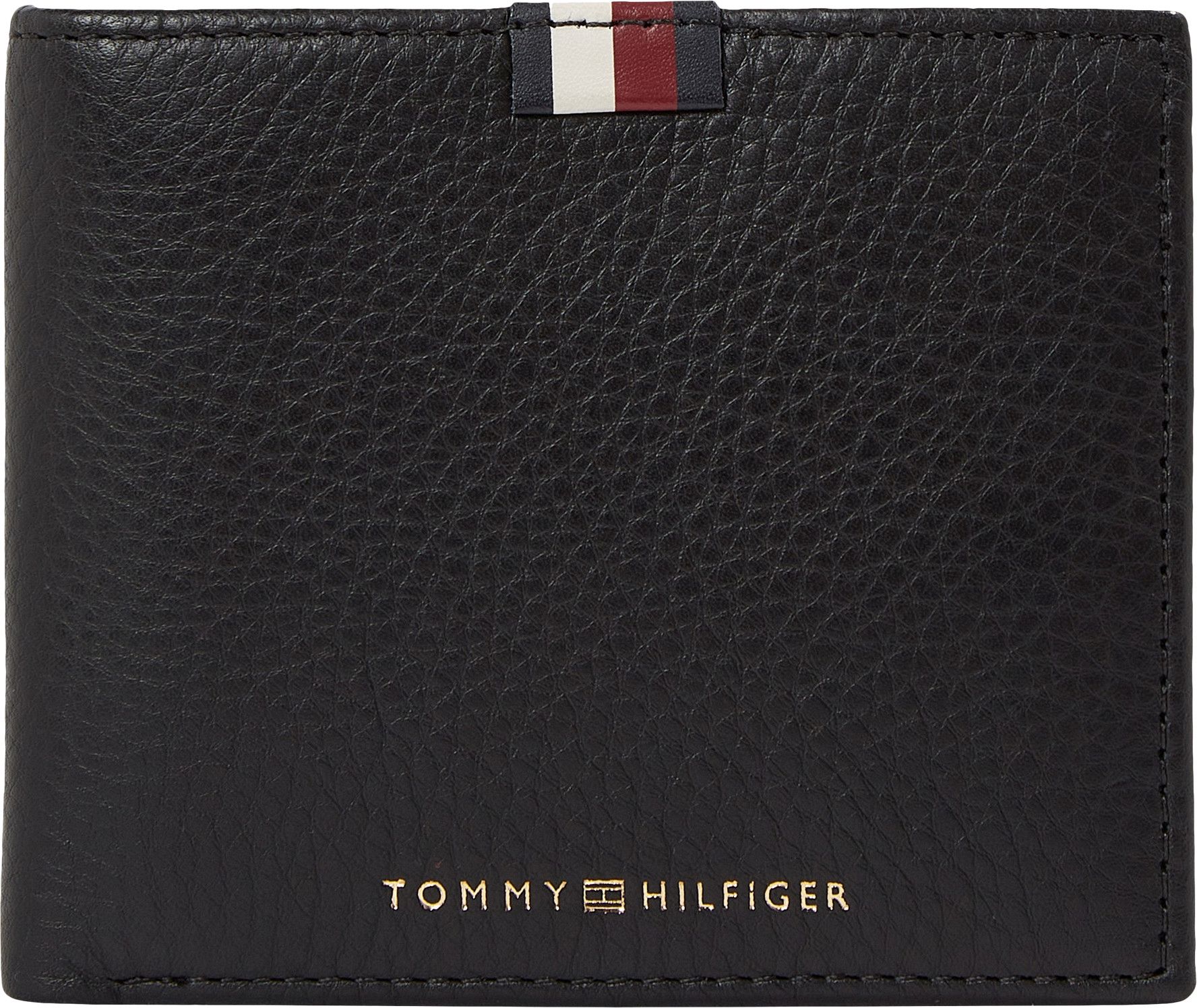 Lederbörse Tommy Hilfiger Premium Leather Black CC Flap and Coin